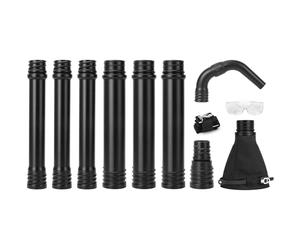 Glosaie Upgraded Universal Gutter Cleaning Tools from The Ground, Leaf Blower Gutter Attachment with Adjustable Angle Hook Tube, Compatible with blowers Within 5-inch Diameter, Black