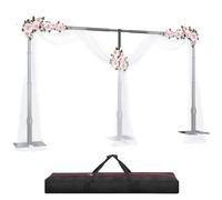 GLOSHOOTING Heavy Duty Backdrop Stand 10x20ft, Pipe and Drape Backdrop Stand Kit, Adjustable Metal Frame, Background Stand Backdrop for Wedding Birthday Party Decorations-Black