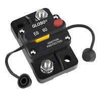 GLOSO Car Circuit Breaker 60 amp Boat Marine Manual Reset Switchable Surface Mount Waterproof IP66 Automotive 1PACK E69