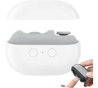 Glosrity Easyclip Smart Nail Clipper, Cut and Polish Nails in One Piece, Vueeze Easyclip Smart Nail Clipper, Electric Nail Clipper 2 in 1, with Led Light & Clip Storage, Rechargeable (White)