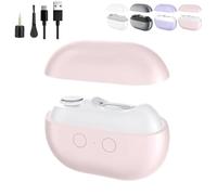 Glosrity EasyClip Smart Nail Clipper, Glosrity Easy Clip 3-in-1 Electric Nail Trimmer, Clip Multi Function Smart Nails Trimmer, with LED Light & Storage Box, for Adults,Seniors,Home Use (Pink)