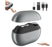 Glosrity Easyclip Smart Nail Clipper, Glosrity EasyClip Multi-Function Electric Nail Clipper and Trimmer with LED Light, Rechargeable Nails Clippers for Seniors and Adults(Gray)