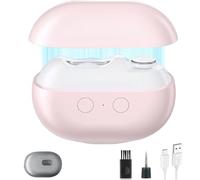 Glosrity EasyClip Smart Nail Clipper, Glosrity EasyClip Multi-Function Electric Nail Clippers, Cut and Polish Nails in One Piece, with LED Light, Total Nails Care (Pink)