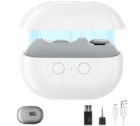 Glosrity EasyClip Smart Nail Clipper, Glosrity EasyClip Multi-Function Electric Nail Clippers, Cut and Polish Nails in One Piece, with LED Light, Total Nails Care (White)