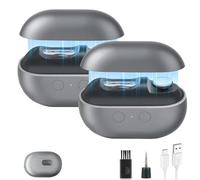 Glosrity EasyClip Smart Nail Clipper, Glosrity EasyClip Multi-Function Electric Nail Clippers, Cut and Polish Nails in One Piece, with LED Light, Total Nails Care (2PCS*#A)