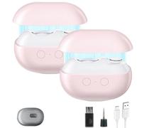 Glosrity EasyClip Smart Nail Clipper, Glosrity EasyClip Multi-Function Electric Nail Clippers, Cut and Polish Nails in One Piece, with LED Light, Total Nails Care (2PCS*#B)