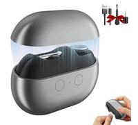 Glosrity EasyClip Smart Nail Clipper, Multi-Function Electric Nail Clippers, with LED Light, Scraps Storage and Polishing, Cut and Polish Nails in One Piece for Seniors Thick Toenails (Gray)