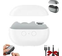 Glosrity Easyclip Smart Nail Clipper, Pubyfun/Shirem/Fanyil/Glosrity Multi-Function Electric Nail Clipperss, with LED Light & Nails Scraps Storage (White)