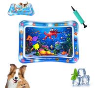 Glosrity/Libiyi Glowpad, Cat Water Mat With Fish, Water Sensory Play Mat For Cats Thickened Play Mat For Cats, Fish Toys In Waters, Rapid Cooling (a)