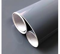 Gloss Adhesive Vinyl 12x47 in. for Furniture Kitchen Walls Windows Crafts Decorative Sticky Wallpaper 30x120 cm (Medium Grey)