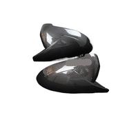 Gloss Black Carbon Ox Horn Type Rearview Mirror Shell Reversing Mirror Cover Compatible For Audi A4 S4 RS4 B9 A5 S5 ABT RS5 8W6 2016-2020(Carbon Fiber look)