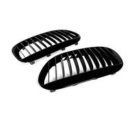 Gloss Black Front Grilles For 6 Series E63 E64 M6 2004 2005 2006 2007 2008 2009 2010