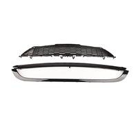Gloss Black Front Hood Moulding Grille Surround Trim Kit for R55 R56 R57 R58 R59 - Sporty Appearance, UV Protected Finish, Easy Fit for Standard Bumpers