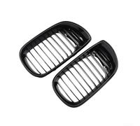 Gloss Black Front Kidney Grilles For Bmw For 3 Series E46 Sedan 2001-2005 And Touring 2001-2006 For Facelift Models Left Right Pair Abs Material Twin Bar Design Car Exterior Upgrade Kit