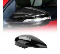 Gloss Black Left Side Wing Mirror Cover Cap Fits Ford Fiesta Mk7 2008 2017 Durable Abs Replacement For N S Passenger Side Mirror Sleek Painted Finish