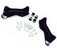 Gloss Black Passenger Detachable Sissy Bar Backrest 4 Point Docking Bracket Mount Hardware Kit for Harley Davidson Touring like Street Glide Road King Ultra CVO Yr 2014-2021 Quick Release ref 52300354