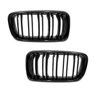 Gloss Black Racing Grille For 7 Series E38 1994 1995 1996 1997 1998 1999 2000 2001(Dual Slat)