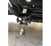 Gloss Black Skull Bell Hanger/Mount for Motorcycle Bolt & Ring Included fits all bikes Road King Street Glide Harley Davidson (NO BELL)