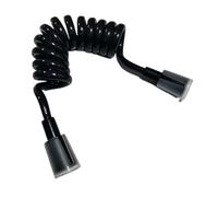Gloss Black Style Spring Shower Hose Toilet Bidet Connect Pipe PVC Telephone Line 150cm/200cm for Bathing(200cm)