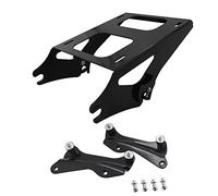 Gloss Black Two-Up Tour Pack Pak Mount Luggage Rack Quick-Detach ＆ 4 Point Docking Hardware Kit Compatible with Harley Touring Road King Electra Road Street Glide 2014-2022