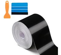 Gloss Black Vinyl Wrap Car Trim Wrap Chrome Delete Tape 5cm x 10m | Flexible PVC film with air-release adhesive for window trims, mirrors, pillars, door sills and interior vehicle trim.