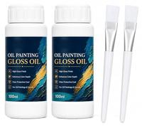 Gloss Boost Painting Varnish Long-Lasting Shine for Acrylic and Artwork，2Pc