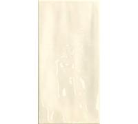 Gloss Ceramic Wall Tile - Joyful Gloss Brick - 100mm x 200mm - Easy Installation - Single Tile, Bone (Cream)