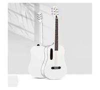 Gloss Classical Guitar, Beginner Acoustic Guitar Kit For Beginners Adult Teen With Gig Bag, Tuner, Strap, Strings, Picks(White)