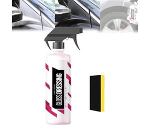 Gloss Dressing - Plastic, Trim & Tire Dressing,Restore Faded Plastics,Gloss Dressing for Detailing,Plastic Restorer for Cars Ceramic Plastic Coating,Auto Coating Protectant,Buff for Shine (1 Pcs)