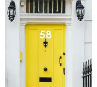 Gloss Finish House Numbers & Names (Sold Per Didget) Flat Finish or Drilled Hole Options (Blue Gloss Finish)