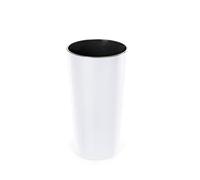 Gloss Flower Pot with Insert - White, 40cm x 75cm: Indoor & Outdoor Garden Planter with Tall Design