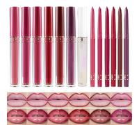 Gloss Lipstick - Lightweight Lip Liner Creating Gloss - Long-Lasting Waterproof Transfer-Proof Hydrating Makeup Tool for Date Nights Smooth Coverage Festive Weddings Outdoor Events