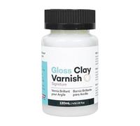 Gloss Varnish - Lacquer Coat | Acrylic Finish, Oil Painting Ceramic Crafting Preventing Crazing Tool 120ml High Glossy Air Dry Clay Glaze for School Studio Home Hobbyist Beginners