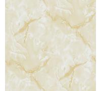 Gr8 Home 3.34m² Floor Tiles Self Adhesive Marble Stone Effect Square Planks PVC Flooring DIY Kitchen Bathroom Living Room (Gloss White Gold)