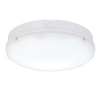 Gloss White IP65 Bulkhead Light - 18W CCT LED Module - Emergency LED