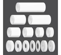 GLOSS WHITE Self-Adhesive Vinyl Pin Stripe Roll Decal Sticker Tape 9.80m 32ft - 2mm & 4mm | 1/12" & 1/6", Universally Compatible for Cars, Trucks, Vans, Motorcycles, Bikes, Arts & Crafts