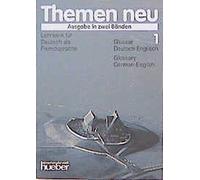 Glossar Englisch 1: Glossary English/German (Themen Neu - Ausgabe in Zwei Banden - Level 1)