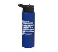 Glossary of Engineering Terms Funny Engineer Definitions Stainless Steel Insulated Water Bottle