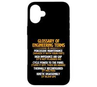 Glossary of Engineering Terms - Mechanical Engineer Science Case for iPhone 16 Plus