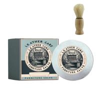 Glossguard Leather Restorer with Applicator Brush,Leather Conditioner Cream,Leather and Wood Furniture Repair Salve,Furniture Wax,Furniture Polish,Leather Jacket Cleaner and Conditioner,113g