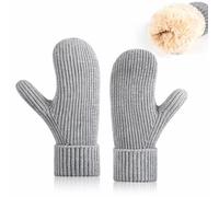Glossiness Winter Touchscreen Gloves for Men - Single Layer Thickened Waterproof Windproof Thermal Knit Gloves with Anti-Slip Grip for Running Skiing Cycling Driving Work Snow Hiking Cold Weather Use