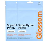 Glossom SuperHydro Patch Spot Patches - Pack of 72 Hydrocolloid Pimple Patches, Acne Patches for Spot Treatment, Breakout Blemish Stickers & Spot Dots for Face - Korean, Vegan, Cruelty-Free