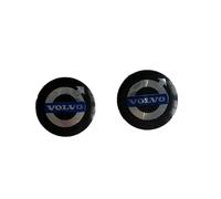 Glossy 3D Logo Car Sticker KeyFob Badge Shinny Button Emblem 14 mm for Volvo Cars 2 pcs