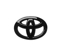 (Glossy Black, 12cm*8.5cm) 1pcs Toyota Logo Front Grill Rear Tailgate Emblem