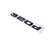Glossy Black 316d 318d 320d 323d 325d 330d 335d 340d Trunk Boot Emblem Letter Badges Car Logo Compatible With BMW 3 Series F31 F34 E90 E46 (Color : 320d, Size : Glossy black)