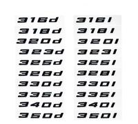 Glossy Black 320i 320d 320e 325d 328d 330i 330d 330e 335d 340d Emblem Sticker For 3 E90 E91 E92 F30 F31 F34 G20 G21(Silver,316d)