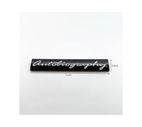 (Glossy black) 3D ABS Letters Autobiography Trunk Edition Emblem for Land Rover Car Side