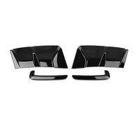 Glossy Black Car Rear Bumper Side Spoiler Splitter Cover For BMW IX3 2022-2023 Fog Light Lamp Frame Trim Tail Fin