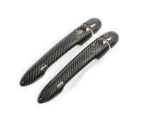 Glossy Black Carbon Fiber Car Door Handle Cover Styling Accessories,For Clio IV Clio 4 Lutecia 2012-2019