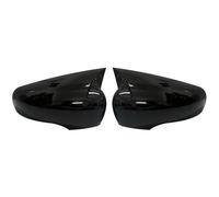 Glossy Black/Carbon Look Car Side Door Rearview Mirror Cover Cap For Renault For Clio 4 Mk4 For Zoe For Captur 2012-2019 Car Wing Mirror Covers(Glossy Black)